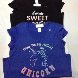 Two - VNeck short sleeve T's (Jr.s)👚